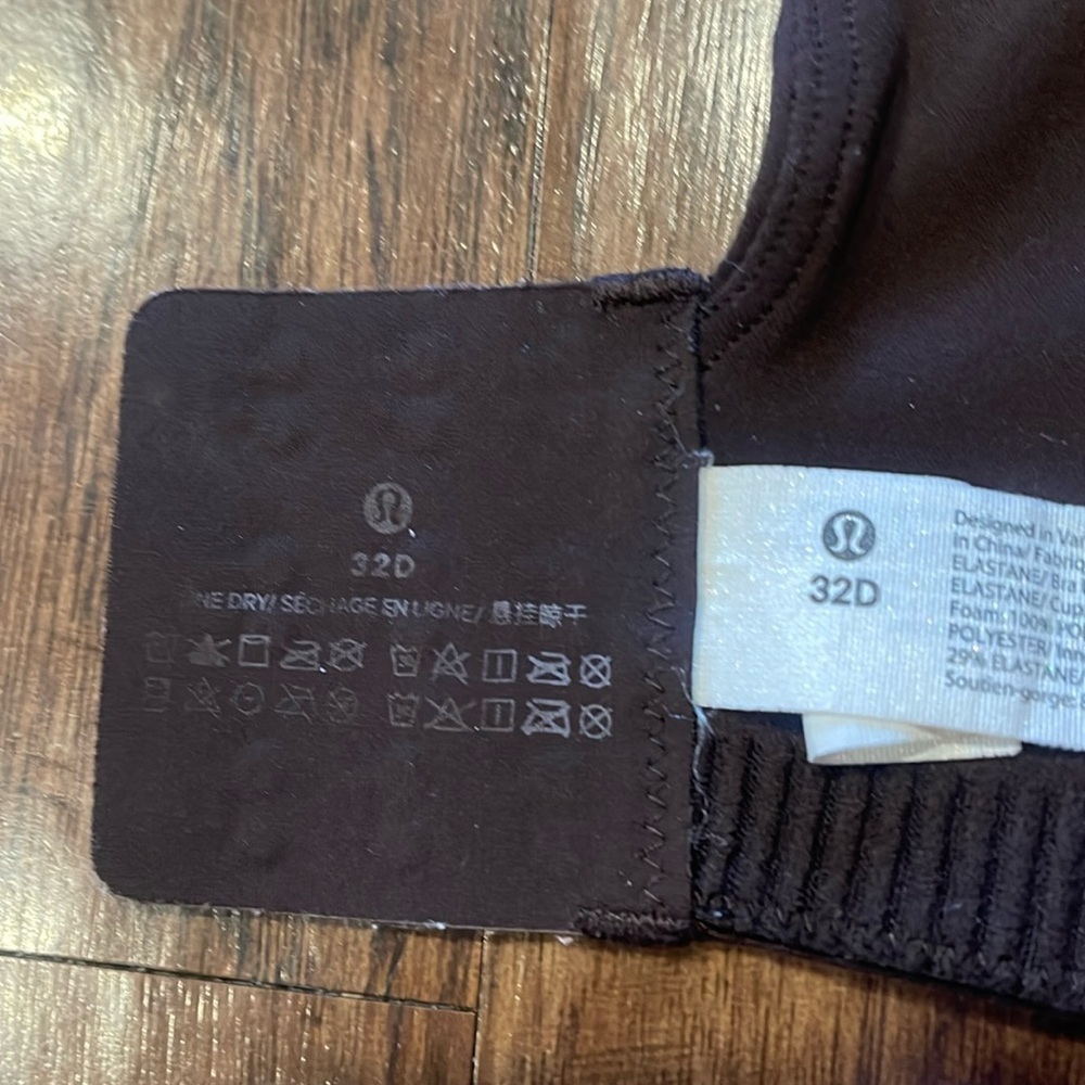 Lululemon In Alignment Bra Light Support Activewear Workout Brown  32D - Picture 8 of 12
